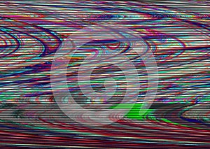 Glitch psychedelic background Old TV screen error Digital pixel noise abstract design Photo glitch Television signal