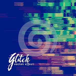 Glitch signal error background