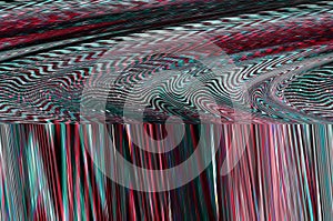 Glitch Space background. Old TV screen error. Digital pixel noise abstract design. Photo glitch. Television signal fail