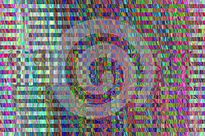 Glitch Space background. Old TV screen error. Digital pixel noise abstract design. Photo glitch. Television signal fail