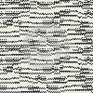 Glitch, static noise flat vector seamless pattern