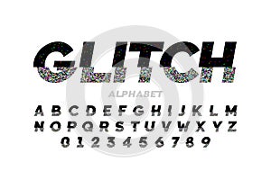 Glitch style font