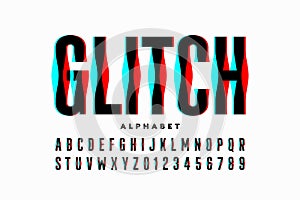 Glitch style font
