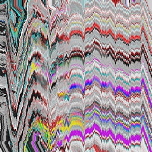 Glitch TV psychedelic Noise background Old screen error Digital pixel noise abstract design. Photo glitch. Television