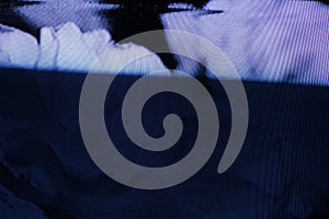 Glitch TV Screen. Original analog error on TV screen