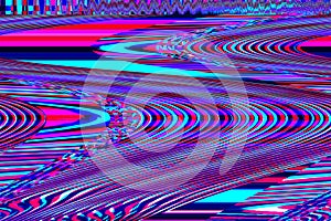 Glitch universe background Old TV screen error Digital pixel noise abstract design Photo glitch Television signal fail