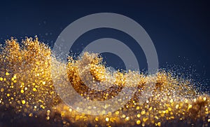 Glitter Bombs grunge, gold glitter defocused abstract Twinkly Lights Background