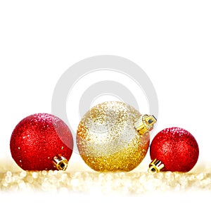 Glitter christmas balls