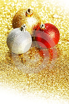 Glitter christmas balls