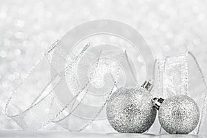 Glitter christmas balls