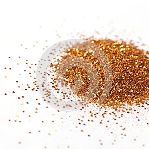 Glitter effect isolated on white background