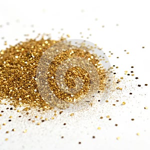 Glitter effect isolated on white background