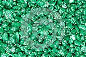 Glitter emerald stones for decoration