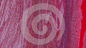 Glitter fluid texture paint flow pink metallic ink