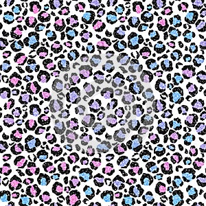 Glitter Leopard Pattern Design Background