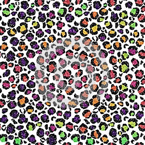 Glitter Leopard Pattern Design Background