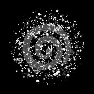 Glitter pattern made of stars