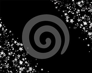 Glitter pattern made of stars