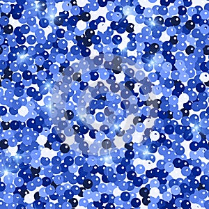 Glitter seamless texture. Admirable blue particles