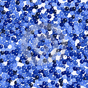 Glitter seamless texture. Admirable blue particles. Endless pattern made of sparkling spangles. Good