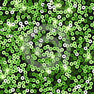 Glitter seamless texture. Admirable green particle