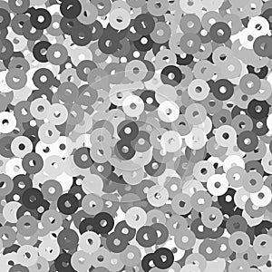 Glitter seamless texture. Admirable silver particl