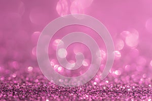 Glitter, sparkle defocused blurred light pastel pink background