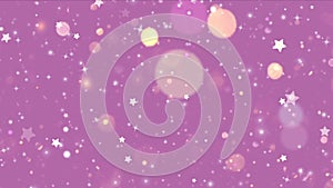 Glitter stars pink background