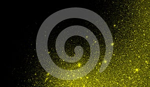 Glitter textured black and yellow background wallpaper.