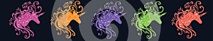 Glitter unicorn illustration unicorn head silhouette unicorn image magical unicorn pictures pegasus eps einhorn jpg unicorns