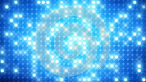 Glittering blue mosaic disco wall background