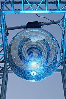 glittering disco ball