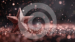 The glittering festive star. AI generated