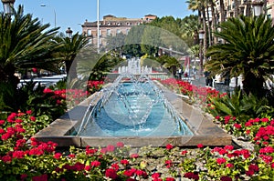 Glittering fountain in Murcia. photo