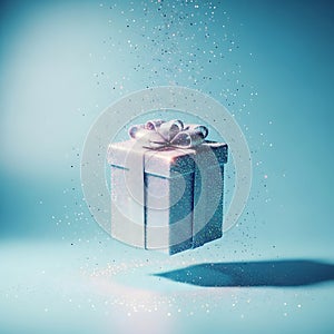 Glittering Gift Box with Bow