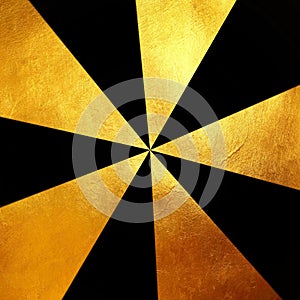 Glittering gold radial texture pattern for print and design. Creative abstract.