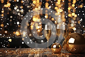 Glittering New Years Eve party background with