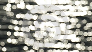 Glittering round lights in backlit