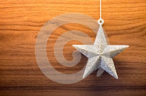 Glittering star ornament