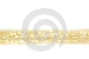 Glitters on white background