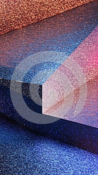 Glittery gradient design emphasizing preparation and belonging in innovative studio settings.