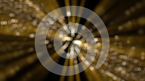 Glitz and Glamour Gold Bokeh Light Particles Motion Background