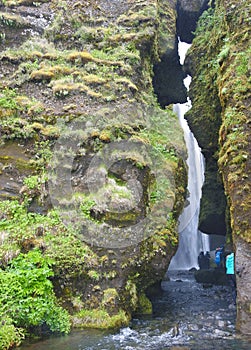 Gljufrabui waterfall, Canyon Dweller, Hamragar ar, South Coast, Iceland