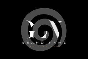 GLN abstract letter logo design