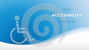 Global Accessibility Awareness Day, vector illustration photo