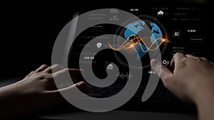 Global AI and data processing system with digital earth interface Latch