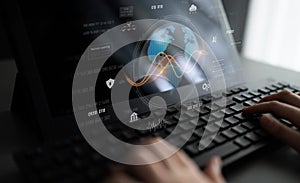 Global AI and data processing system with digital earth interface Latch