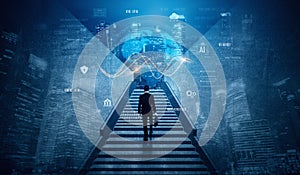 Global AI and data processing system with digital earth interface Vouch