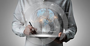 Global AI and data processing system with digital earth interface Vouch