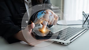 Global AI and data processing system with digital earth interface Latch